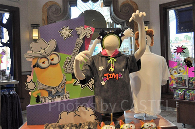 ミニオングッズのディスプレイ