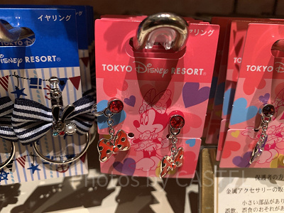 ミニーのリボンイヤリング