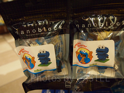 セサミストリートのナノブロック（クッキーモンスター）