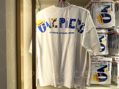 ワンピースTシャツ背中側（USJワンピースグッズ）