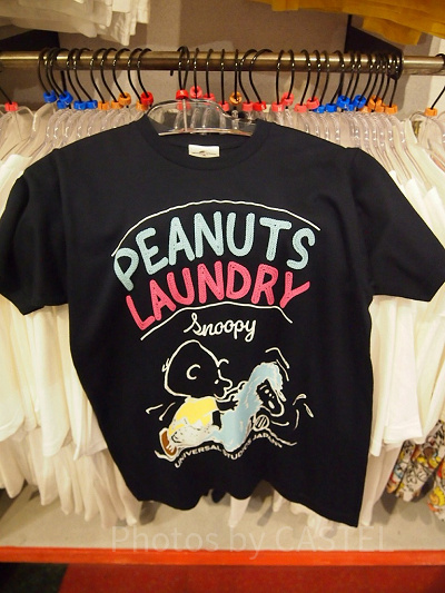 PEANUTS LAUNDRY（ピーナッツ・ランドリー）Tシャツ／黒