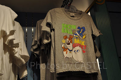 ペット2デザインのTシャツ/グレー