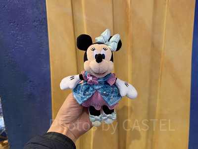 ミニーぬいぐるみバッジ(ディズニーシー25周年グッズ)