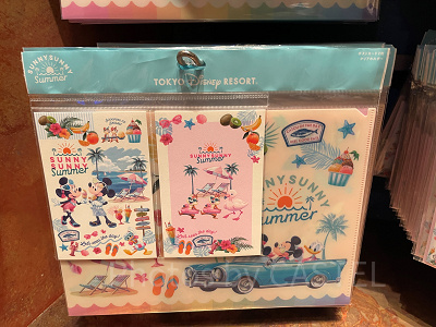 ポストカード＆クリアホルダー(ディズニー夏グッズ2025SUNNY SUNNY Summer)