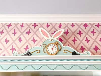 うさぎデザインのテレビ台