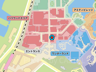 ロデオ・ドライブ・スーベニアの場所:星の場所にあります。