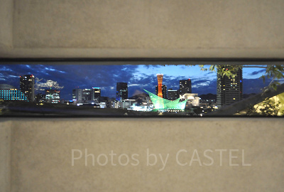 神戸ポートミュージアムアトアののぞき窓から見た風景