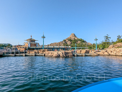 【シー編】雨ディズニーフォトスポット④トランジット・スチーマーラインからの写真