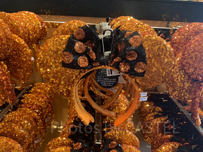 スパンコールカチューシャ（ハロウィンカラー）