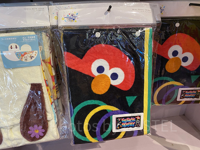 セサミストリートのビッグフェイスタオル