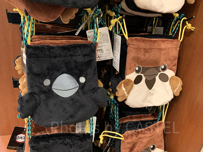 チュン太郎と鎹鴉のきんちゃく2枚セット(USJ鬼滅の刃グッズ2024)