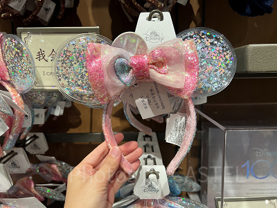 上海ディズニーカチューシャ:クリア素材星柄ミニーカチューシャ