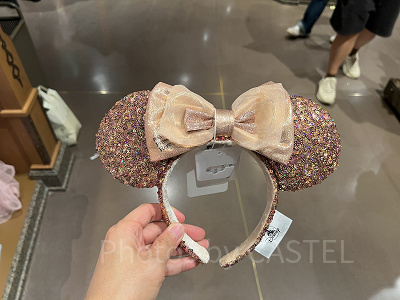 上海ディズニーカチューシャ：ミニーカチューシャ（ダークゴールド）