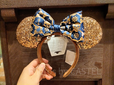 上海ディズニーカチューシャ:海賊スパンコールカチューシャ