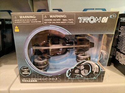 上海ディズニートロングッズ:光るダイキャスト製トロンビークル