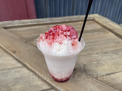 シェイブアイス(ストロベリーミルク)