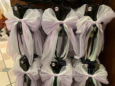 胡蝶しのぶのリボンヘアクリップ(USJ鬼滅の刃グッズ2024)