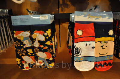 スヌーピー＆チャーリーブラウンのソックス（裏）