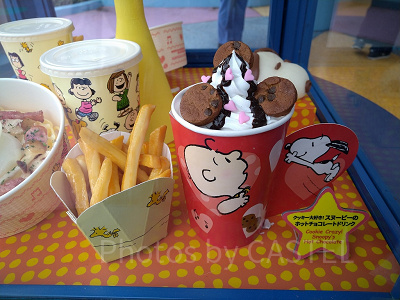 スヌーピーのチョコレートドリンク