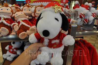 スヌーピークリスマスぬいぐるみ