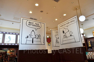 スヌーピーのディスプレイ／ピーナッツコーナーストア