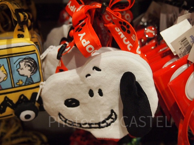 スヌーピー顔ポーチパスケース