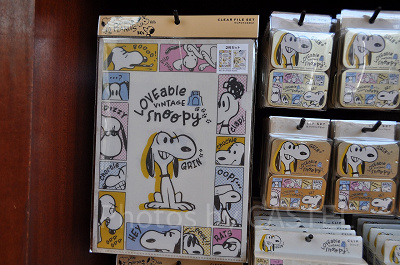 スヌーピーグッズ「LOVEable VINTAGE snoopy」／クリアファイルセット