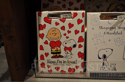 スヌーピーハートクリップボード