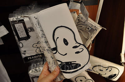 スヌーピー「VINTAGE PEANUTS」モノトーン／ショルダーバッグ