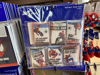 スパイダーマンのメモセット（6冊）