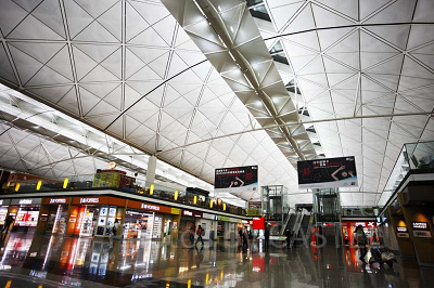 香港国際空港の様子