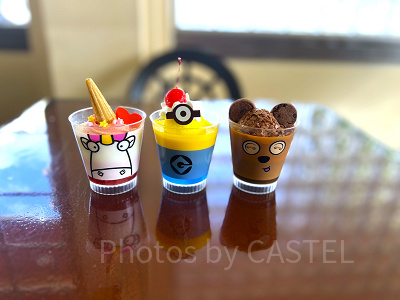 スタジオスターズレストラン:ミニオンカップデザート3種