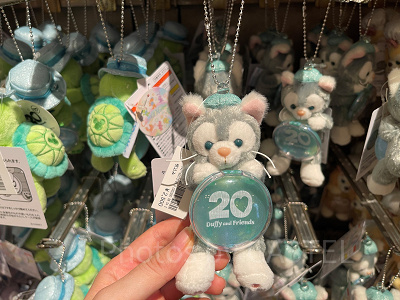 ぬいぐるみチャーム(ダッフィー20周年カラフルハピネスグッズ)