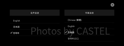 字幕設定方法