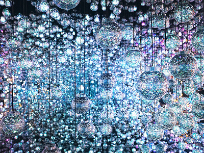 チームラボボーダレス麻布台の作品(Bubble Universe)
