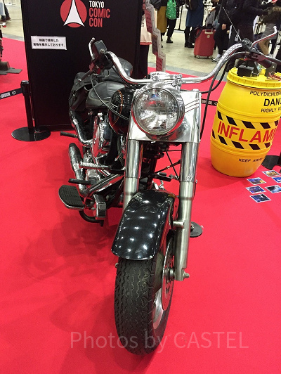 ターミネーターの映画撮影に使用されたバイク現物(東京コミコン2018で撮影)