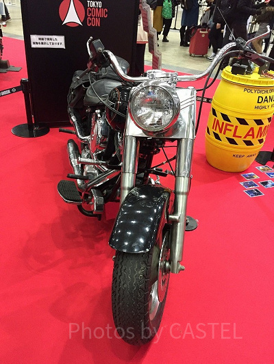 ターミネーターの映画撮影に使用されたバイク現物(東京コミコン2018で撮影)
