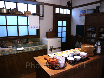 再現された『コクリコ坂から』に登場する台所