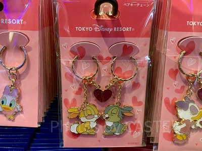 とんすけ&ミスバニーのペアキーチェーン