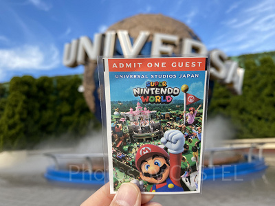 ユニバの年パス(紙・マリオデザイン)