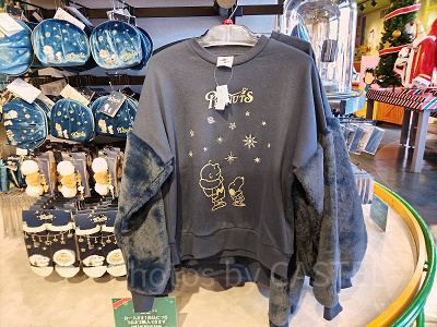 ユニバクリスマスグッズ2024：スウェット（冬服スヌーピー&チャーリー）