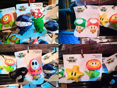 ユニバのマリオグッズ:ヘアクリップ&ヘアポニー
