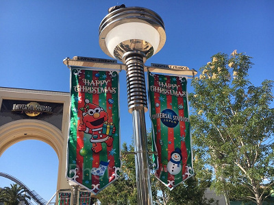 ユニバのクリスマスフラッグ(2020年)