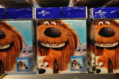 USJペット2グッズ:ペット2キャラクターのハンドタオル