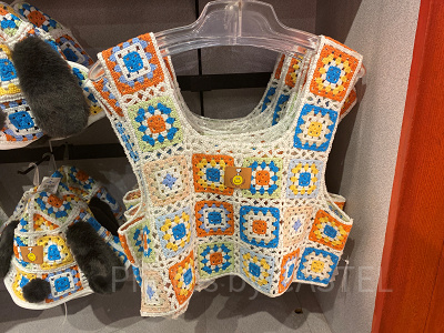 USJスヌーピー夏グッズ/クロシェ編みベスト