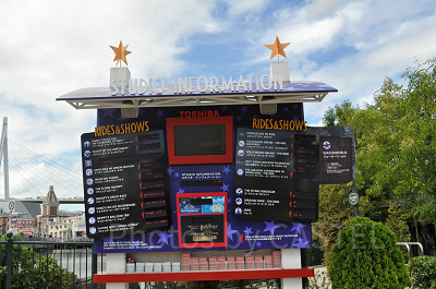 USJのスタジオインフォメーション・ボード