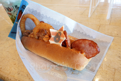 USJ×ワンピースコラボフード2022：フランキーのスーパー!!!アメリカンホットドッグ