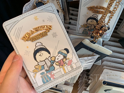 USJ2023冬グッズ/スヌーピー&チャーリーのチケットホルダー