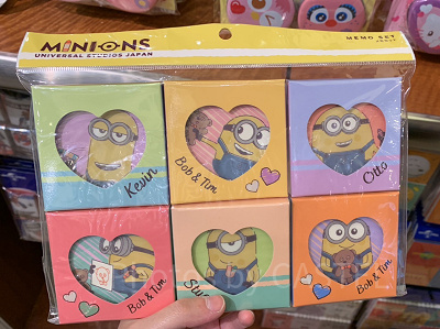 USJ2023/ミニオンのメモセット