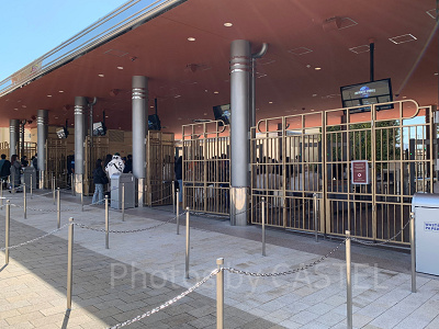 USJの新しい手荷物検査エリア